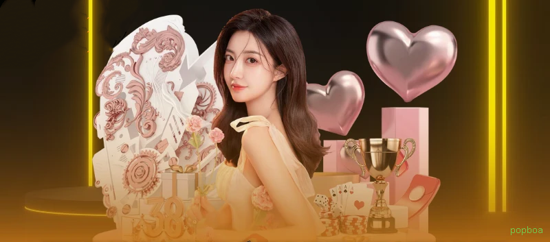 Imagem promocional do cassino online da popboa mostrando jogos ao vivo